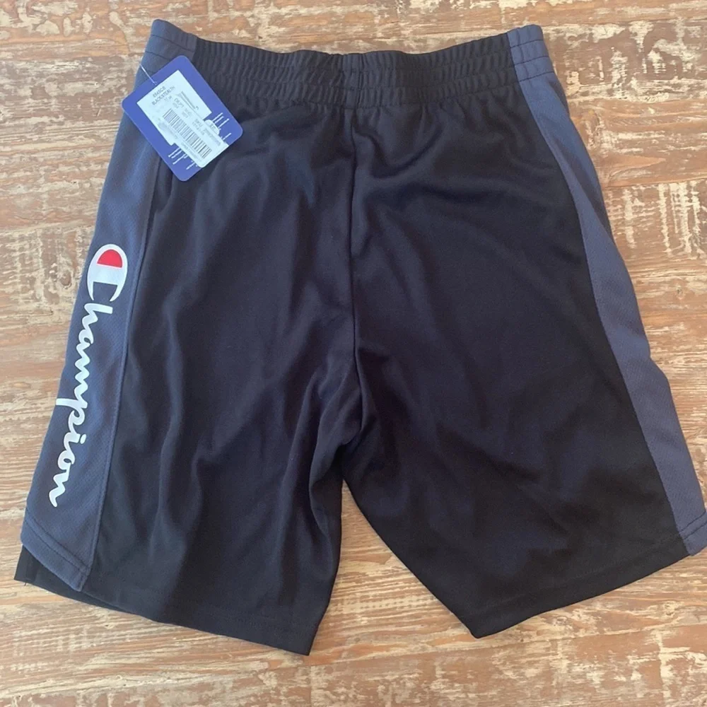 Champions black/gray shorts boys size M